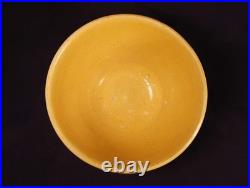 Rare 1870 Antique American 10 ¼ Single Wide White Band Bowl Yellow Ware Mint