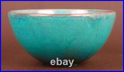 Rare AMACO Pottery Art Deco Modernist Bowl Blue 1951 Christmas Gift American