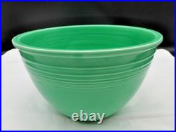 Rare Antique Fiesta Ware ORIGINAL Green Mixing Bowl #6 INSIDE RINGS 1936-1938