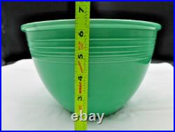 Rare Antique Fiesta Ware ORIGINAL Green Mixing Bowl #6 INSIDE RINGS 1936-1938