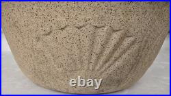 Rare Antique Japan EESO Stoneware Bowl Albany Slip Glazed Interior Swastika Mark