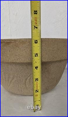 Rare Antique Japan EESO Stoneware Bowl Albany Slip Glazed Interior Swastika Mark