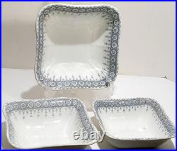 Rare Antique John Maddock & Sons Royal Vitreous Premier Pattern 7 pc. Server Set