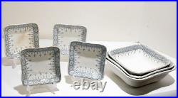 Rare Antique John Maddock & Sons Royal Vitreous Premier Pattern 7 pc. Server Set