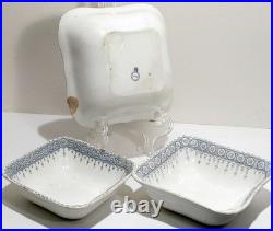 Rare Antique John Maddock & Sons Royal Vitreous Premier Pattern 7 pc. Server Set