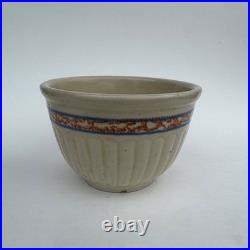 Rare Antique Red Wing Stoneware GRAY LINE or SPONGE BAND mixing bowl