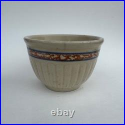 Rare Antique Red Wing Stoneware GRAY LINE or SPONGE BAND mixing bowl