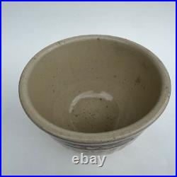 Rare Antique Red Wing Stoneware GRAY LINE or SPONGE BAND mixing bowl