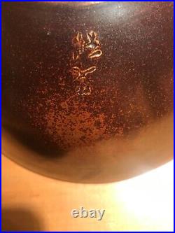Rare Elliott Newton Signed Crystalline Glazed Pottery Bowl La Quinta California