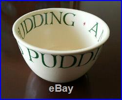 Rare Emma Bridgewater English Christmas Pudding Bowl Toast And Marmalade Vintage