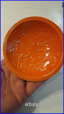 Rare Fiesta four Seasons AUTUMN ORANGE bowl 1940 American Potter world's fair