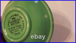 Rare Fiesta four Seasons SPRING GREEN bowl 1940 American Potter World's Fair