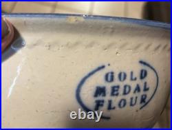 Rare! Gold Medal Flower Promotional Pottery Bowl. 1920-1945. Read Des