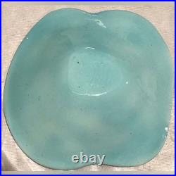 Rare Harris Cies Handcrafted Abstract Art Pottery Bowl Woman Signed 1999