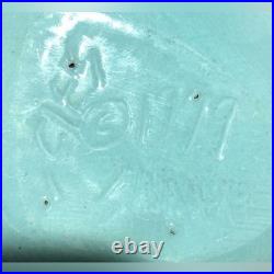 Rare Harris Cies Handcrafted Abstract Art Pottery Bowl Woman Signed 1999