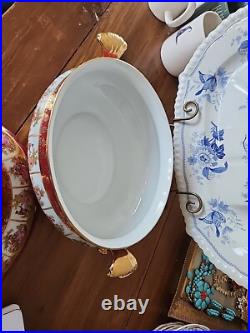Rare J. W. K. Bavaria Germany Porcelain Tureen Vegetable Bowl