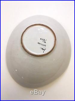 Rare LARGE Vtg 1950s GUIDO GAMBONE Mid Century MODERN Raymor ART Vase Bowl MINT