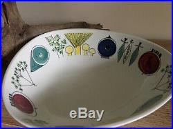Rare Rörstrand Picknick large serving bowl Vintage 1950s Swedish design