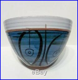 Rare Troika Pottery Bowl By Benny Sirota. Excellent Vintage 60's