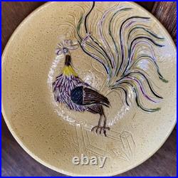 Rare Vintage 14 California Pottery Rooster Bowl #1065