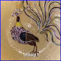 Rare Vintage 14 California Pottery Rooster Bowl #1065