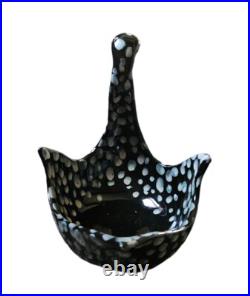 Rare Vintage Aldo Londi Bitossi MCM Italian Pottery Duck Bowl 6x5x6