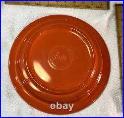 Rare Vintage Fiesta Orange 11 Relish Tray Base By Homer Laughlin Perfect Clean
