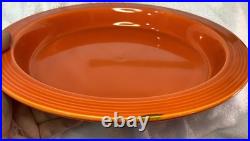 Rare Vintage Fiesta Orange 11 Relish Tray Base By Homer Laughlin Perfect Clean