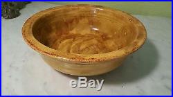 Rare Vintage Fiesta ware Mottled Yellow 8.5 Rimmed Bowl ONE OF A KIND