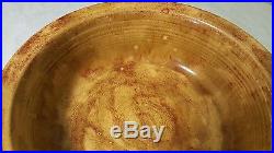 Rare Vintage Fiesta ware Mottled Yellow 8.5 Rimmed Bowl ONE OF A KIND