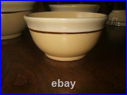 Rare! Vintage Fioriware Art Pottery 6 Pc. Mixing Bowl Set Zanesville, OH