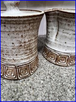 Rare Vintage Los Artesanos Pottery Puerto Rico Hal Lasky Studio Cream & Sugar