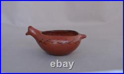 Rare Vintage Maricopa Bird Effigy Pot Bowl 5 3/4 Long x 2 1/2 High