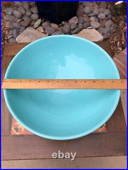 Rare Vintage PACIFIC POTTERY 13 Blue Footed BOWL Excellent! #314 turquoise