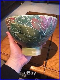 Rare Vintage T & S Harlander Studio Pottery Bowl Brooklin ON 81/3 Diameter 53/4