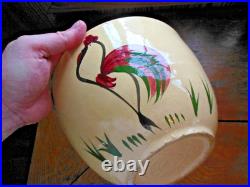 Rare Vintage WATT POTTERY ROOSTER 9 Mixing Bowl #65 Stoneware Pottery USA