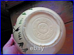 Rare Vintage WATT POTTERY ROOSTER 9 Mixing Bowl #65 Stoneware Pottery USA