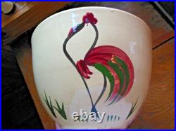 Rare Vintage WATT POTTERY ROOSTER 9 Mixing Bowl #65 Stoneware Pottery USA