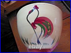Rare Vintage WATT POTTERY ROOSTER 9 Mixing Bowl #65 Stoneware Pottery USA