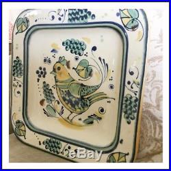 Rare Vintage Williams-Sonoma Paloma Hand Painted Bird With Grapes Platter Bowl
