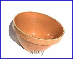 Rare Watt Pottery Stoneware Mixing Bowl / Bread Riser / Yelloware Moon & Star