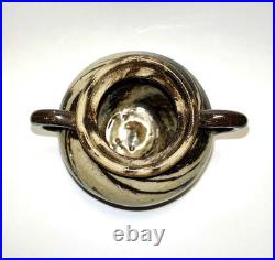 Reinhardt Bros Swirlware Ceramic Clay Pottery Pitchers & Sugar bowl Vtg 30s 40s