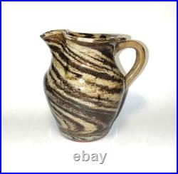 Reinhardt Bros Swirlware Ceramic Clay Pottery Pitchers & Sugar bowl Vtg 30s 40s Reinhardt Bros Swirlware Ceramic Clay Pottery Pitchers & Sugar bowl Vtg 30s 40s