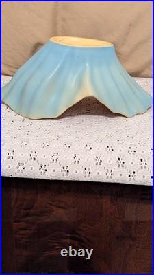 Retired Magnificence! -roseville Pottery Florane Iiline Sea Gorgeous Blue Bowl