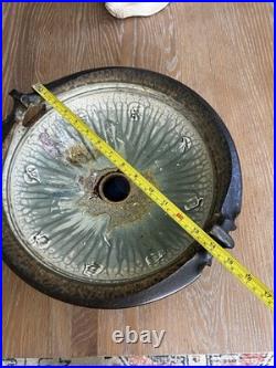 Richard Aerni Pottery Glazed Stoneware Large Bowl Handled & Footed Signed
