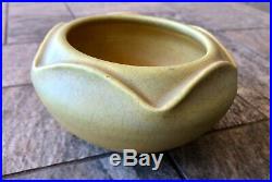 Rookwood #955 1912 Yellow Vintage Matte Pottery Bowl Vase