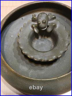 Rookwood Style Antique Frog Bowl