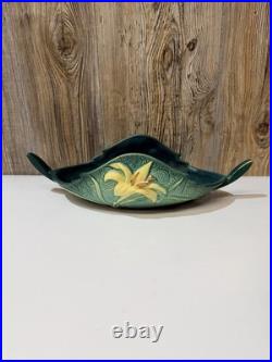 Roseville #475-10 Green Zephyr Lily Console Table Bowl