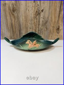 Roseville #475-10 Green Zephyr Lily Console Table Bowl