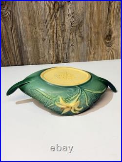 Roseville #475-10 Green Zephyr Lily Console Table Bowl